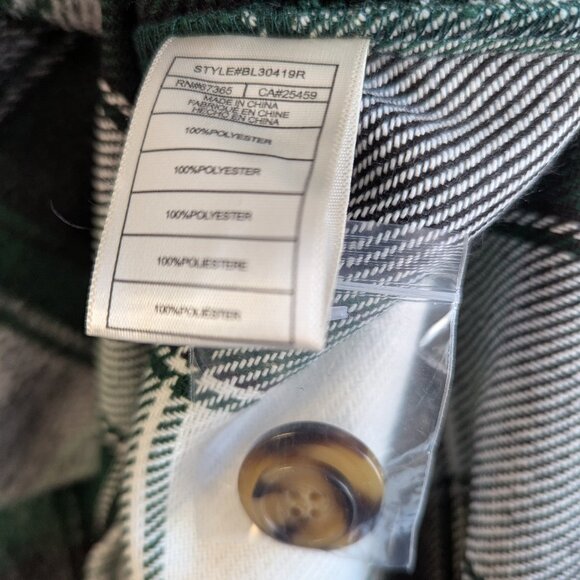 Steve Madden Long Plaid Coat - Picture 8 of 8